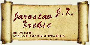 Jaroslav Krekić vizit kartica